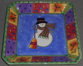 Sango SWEET SHOPPE CHRISTMAS Sue Zipkin Design SQUARE CANDY DISH - $11.87