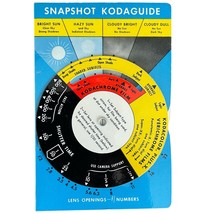 1960s Vintage Kodak 2-sided Exposure Guide Wheel for 8mm Cameras w/ sleeve - $24.74