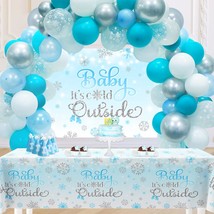 Baby It&#39;S Cold Outside Snowflake Decorations -Winter Onederland 1St Birthday Bal - £18.05 GBP