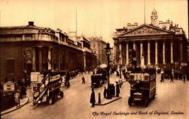 c.1909 Postcard London The Royal Exchange and Bank of England bk44 - £3.16 GBP