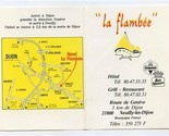 La Flambee Hotel Grill Restaurant Menu Route de Geneve Neuilly les Dijon... - $9.90