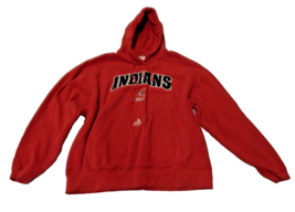 Vintage Adidas Cleveland I****ns Y2K Hoodie Mens XLarge Red MLB Chief Wahoo - £23.59 GBP
