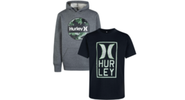 Hurley 2 Pieces Set Boys  Hoodie  T-shirt Size 5-6 ,  7-8, 10-12, 14-16,... - £17.00 GBP