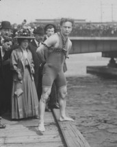 Harry Houdini jumps from Harvard Bridge in Boston in 1908 Photo Print - $8.81+