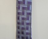 Cravatta collo motivo illusione viola/grigio Van Heusen, 100% seta - £7.41 GBP