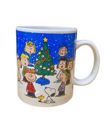 Peanuts Gang Charlie Brown Christmas Mug NEW Caroling Lucy Snoopy Sally ... - $283.21 MXN
