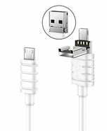 2 Micro USB OTG Adapter Sync Charging Cable Android Data USB 3ft Black &amp;... - £4.40 GBP