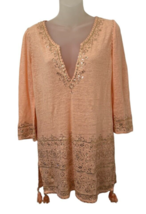 Calypso St. Barth Yoonie Tunic Dress, Top, Cover-up Resort Wear size XS ... - $29.66