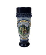 Vintage Original King Beer Stein Vase Old Germany Hand Painted  9.25” Co... - $27.48