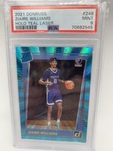 2021 Donruss  Zaire Williams Holo Teal Laser PSA 9 Mint #70682545 Grizzles NBA - £18.67 GBP