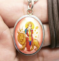 Maa Durga Kali Kalika Uma Devi Goddess Shakti Hindu Bless Om Locket Rare Pendant - £22.75 GBP