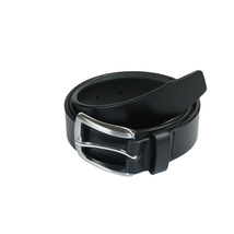 Men VALENTINI solid Leather Belt Classic Pin Buckle Big Sizes V801 black - $29.99