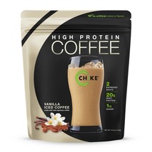 CHIKE - High Protein Coffee, Vanilla Iced Coffee flavor - 14 servings - £14.95 GBP