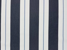 Ballard Design Relate Harbor Blue Sunbrella Stripe Outdoor Fabric 2.75 Yard 54&quot;W - £39.32 GBP