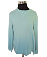 Tasso Elba Sweater Men&#39;s Size Large Mint Green Pullover Long Sleeves Act... - $27.72