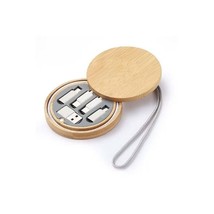 Natura Natural Bamboo Mobile Charging Kit For Apple And Android Phones - $857.76 MXN