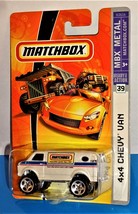 Matchbox 2006 MBX Metal #39 4x4 Chevy Van White &quot;Matchbox Since 1953&quot; Advert - £4.64 GBP