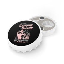 Custom Magnetic Bottle Opener - Bottle Cap Shape with Dual Opening Mechanisms fo - £13.25 GBP