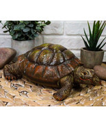 Auspicious Fortune Charm Lifelike Green Brown Turtle Tortoise Small Figu... - £18.10 GBP