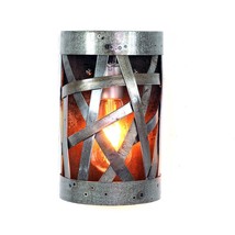 Wine Barrel Wall Sconce - Kapi - Made from retired California wine barrel rings. - £278.62 GBP