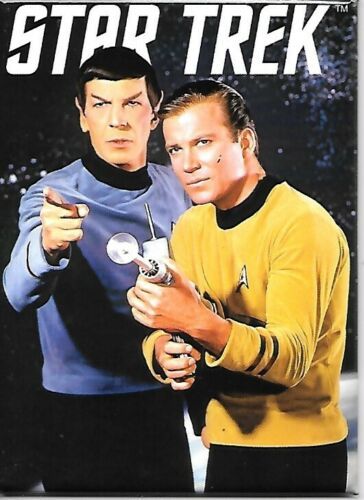 Star Trek: The Original Series Spock & Kirk with Phaser Rifle Magnet NEW UNUSED - £3.24 GBP