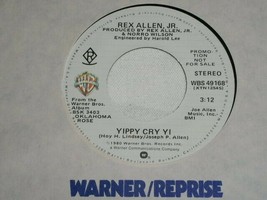 Rex Allen Jr Yippy Cry Yi 45 Rpm Record Vinyl Warner Bros Promo - £12.56 GBP