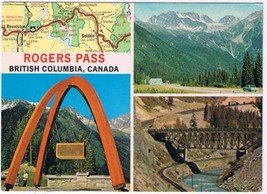 British Columbia Postcard Rogers Pass Multi View  - £2.34 GBP