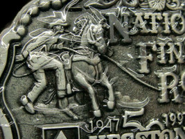 1997 National Finals Rodeo Small Belt Buckle Vintage Hesston Calf Roping New NOS - £35.55 GBP