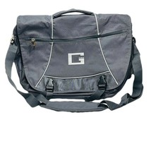 GUESS Messenger Bag Gray Fabric Crossbody Computer Bag - £28.20 GBP