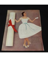 Vintage Print Ad 1955 Flair by Sportlane Fashion Graduation Dress  Doubl... - $9.47 CAD