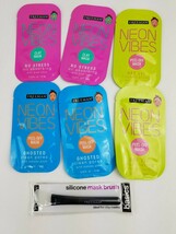 Freeman Neon Vibes Face Mask 0.33 Fl. Oz Pack Of 6 Clay Mask And Peel Of... - $275.06 MXN