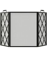Open Hearth 15185 Fireplace Screen, Diamond-Style, Black, 3-Panel - Quan... - $1,641.98 MXN