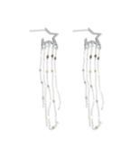 Hollow Star  Tassel Ear Chain Earrings - $14.94 CAD