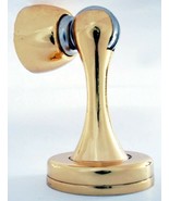 Designer Polished Brass Magnetic Door Stop / Holder - $6.50