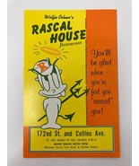 Vintage Wolfie Cohen&#39;s Rascal House Post Card Restaurant Miami Beach FL - €8,55 EUR