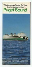 Puget Sound Washington State Ferries Scenic Guide and Map 1960&#39;s - £14.28 GBP