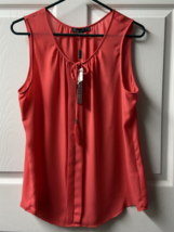 Rose and Olivia Tank Top Womens Size Large Red Summer Tank Red Euc Capsu... - $14.72
