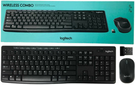 Logitech MK270 Wireless Combo K270 Keyboard &amp; M185 Pc Laser Mouse 920-004536 Usb - £19.97 GBP