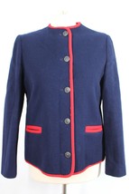 Vtg Mackintosh 8 Trachten Austria Navy Blue Wool Jacket Metal Buttons - $24.70