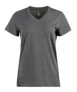 Blue Mountain YKL-9072 Women&#39;s Short-Sleeve V-Neck T-Shirt Large Heather... - $29.47 CAD