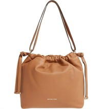 MICHAEL KORS Angelina Acorn Brown Tote Leather Handbag Purse $368 - NWT - £98.37 GBP