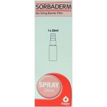 Sorbaderm No-Sting Barrier Film Spray 28ml - $346.30 MXN