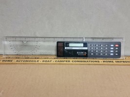 Sharp Solarcell Elsimate El 431 Solar Power Calculator Ruler Used Tested... - $29.95