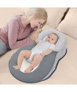 Newborn Kids Baby Pillow Safe Cotton Cushion Prevent Flat Infant Head - £21.64 GBP+