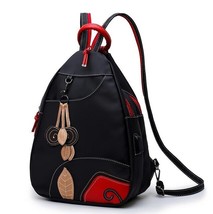 NEW Retro Leaves Student Style Women Backpack Multifunction Girls Nylon Waterpro - $36.92