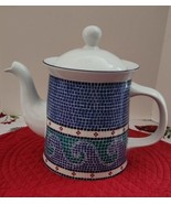 Dansk International Designs Ltd Mosaic Waves Six Cup Coffee Pot Made in ... - $61.60 CAD