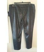 New! Women&#39;s Plus 22W ATTYRE New York Brooke Ankle Pants - BLACK Silver ... - $24.95