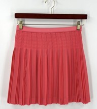 J Crew Stitched Down Pleated Skirt Sz 2 Pink Lined Mini Back Zipper Styl... - $619.70 MXN
