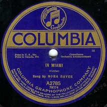 Columbia 78 #A2785 - Nora Bayes, comedienne - &quot;In Miami&quot; &amp; &quot;Jerry&quot; - £7.86 GBP