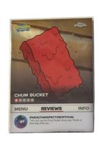 Topps Chrome SpongeBob 25th Anniversary Chumstick Chum Bucket BB-5 Card - $13.85